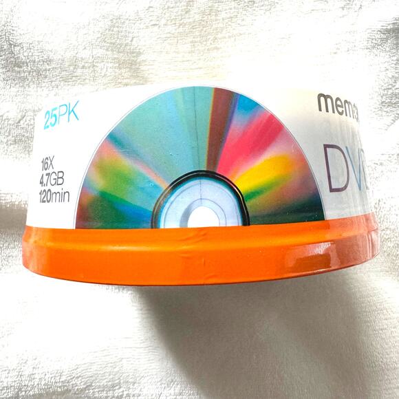 Memorex DVD-R 16 X 4.7 GB 120 Minutes 25 Disc Pack New in Package - Picture 5 of 7